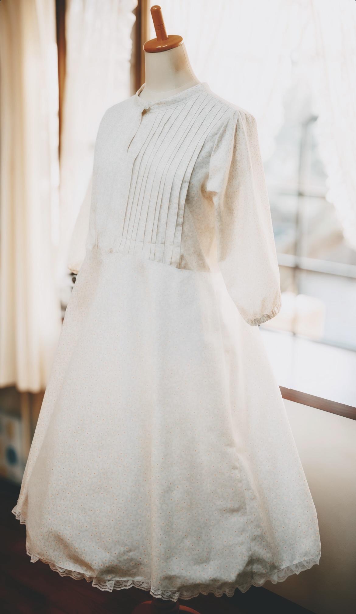 ふんわりお花のワンピース